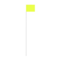 Stake Flags 100 Pack 125 x 750mm Yellow