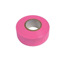 Flagging Tape 30mm x 45M Pink Glo 12 Pack